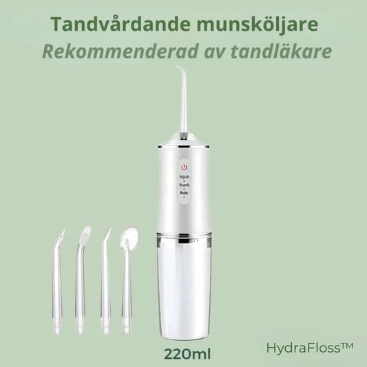 HydraFloss™ | Effektiv Pulsfloss som Förhindrar Plack, Irritation & bakterier i Tandköttet