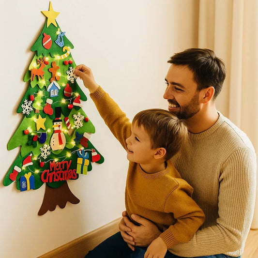 FestiveFelt™ |  Säker väggdekoration med avtagbara ornament för lek och skoj på semestern  295 recensioner