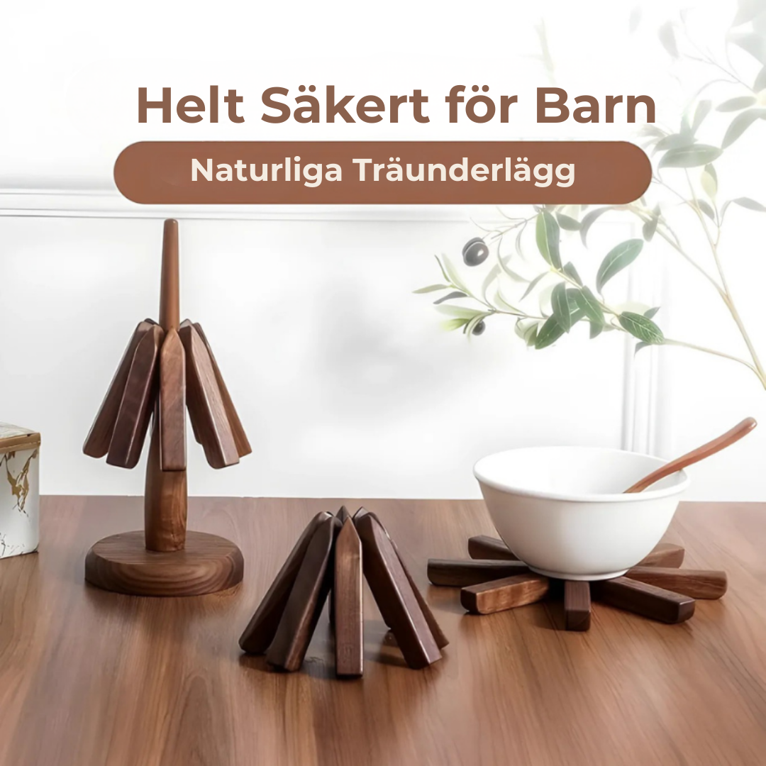 WulnutTree™ – Träunderlägg & Värmetålig Bordsmatta