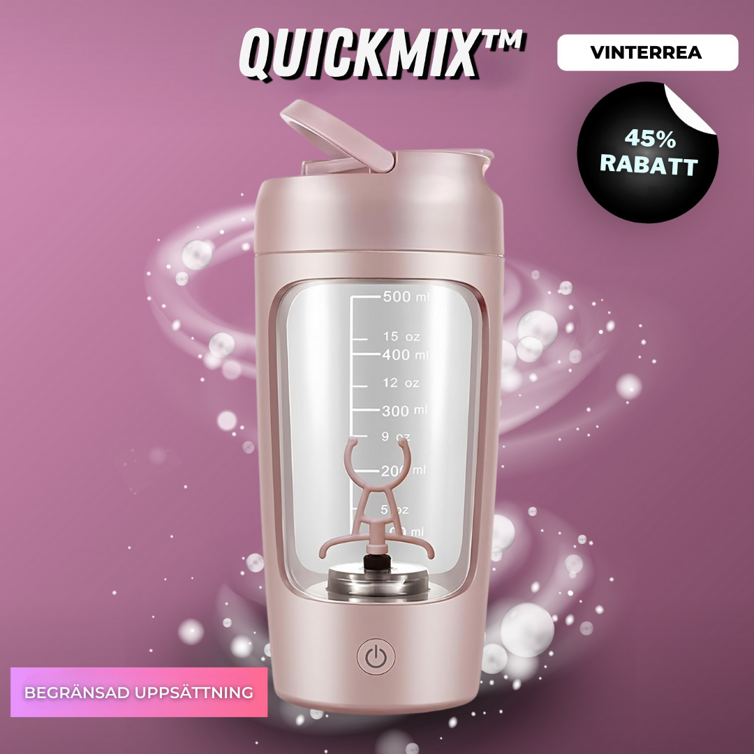 QuickMix™ | Elektrisk proteinshakerflaska