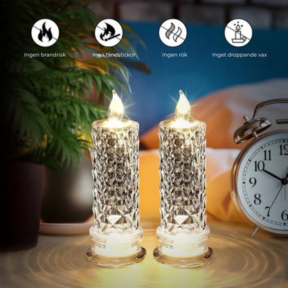 CrystalFlame™ | Förvandla vilket rum som helst till en romantisk kristalloas av ljus