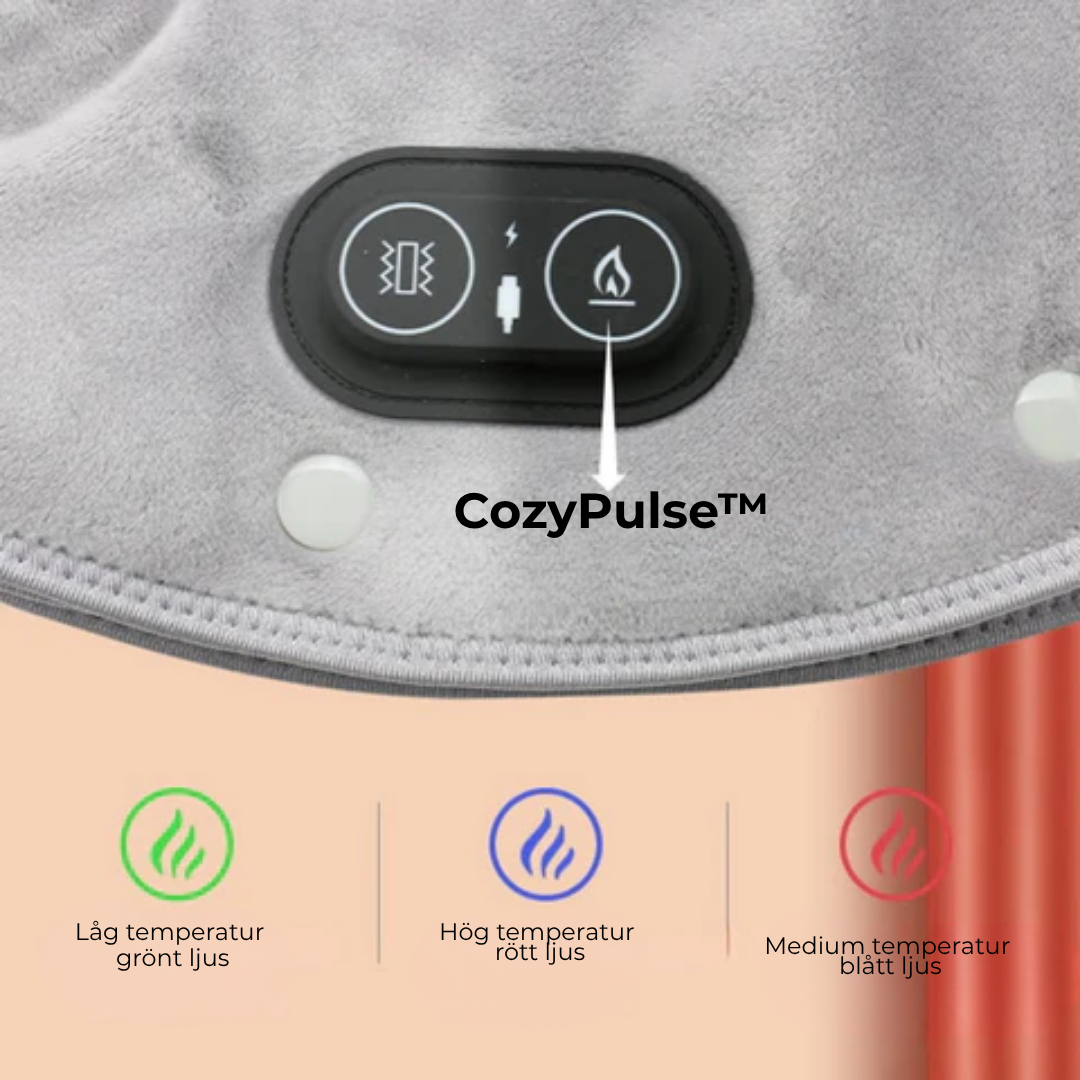 CozyPulse™ | Smart Vibrerande Värmekudde för Axel och Nacke