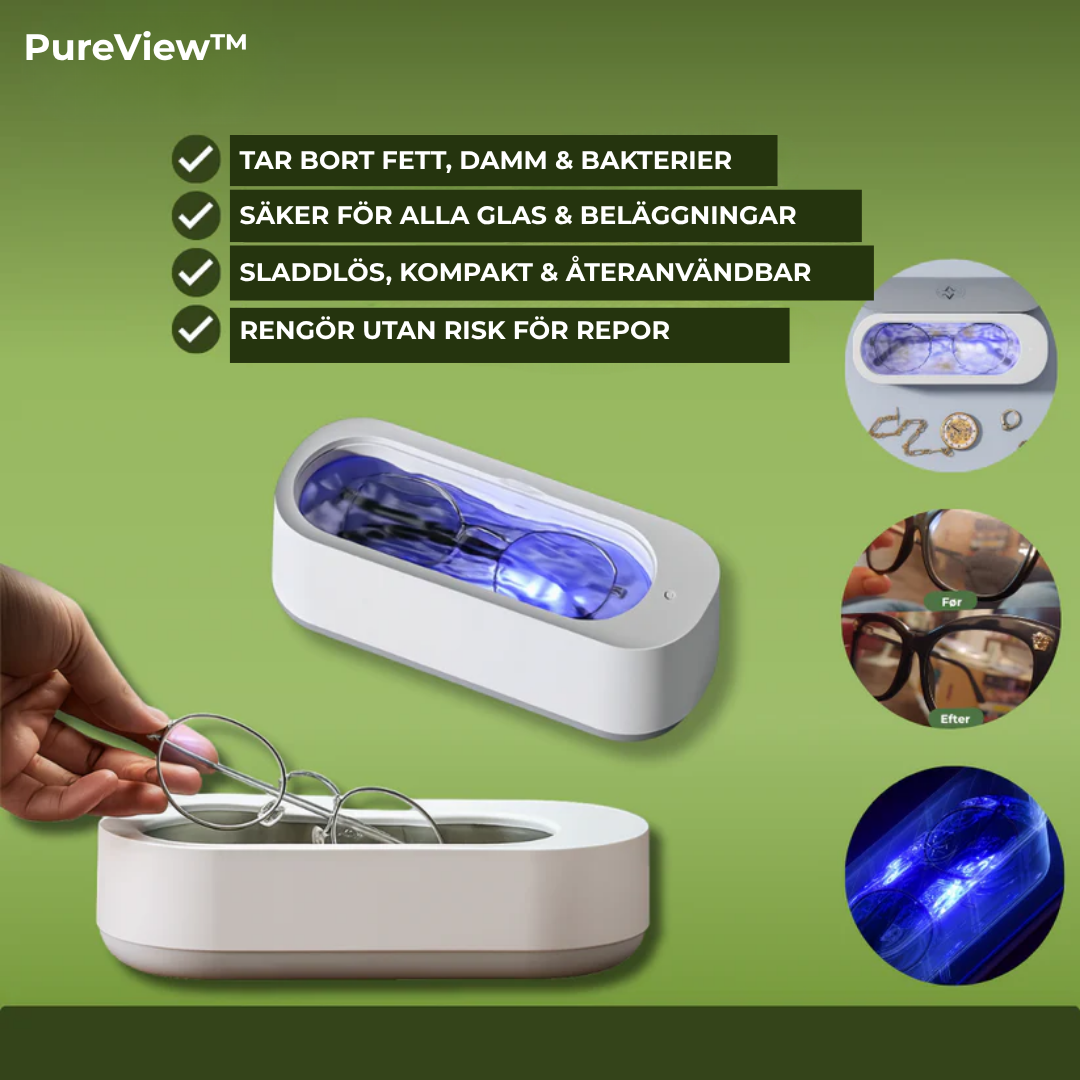 PureView™ | Enkel rengöring för dina glasögon