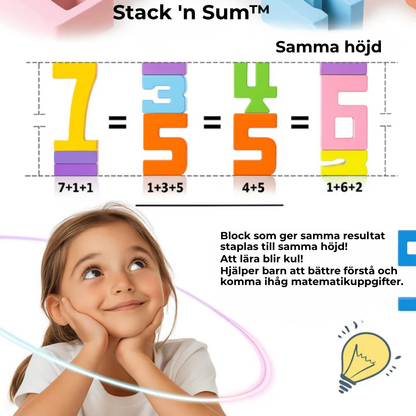 Stack 'n Sum™ | Små händer, stort lärande – upptäck siffror på ett roligt sätt!