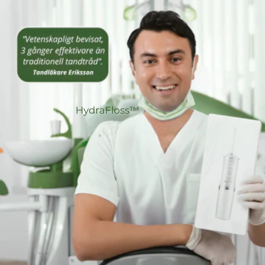 HydraFloss™ | Effektiv Pulsfloss som Förhindrar Plack, Irritation & bakterier i Tandköttet