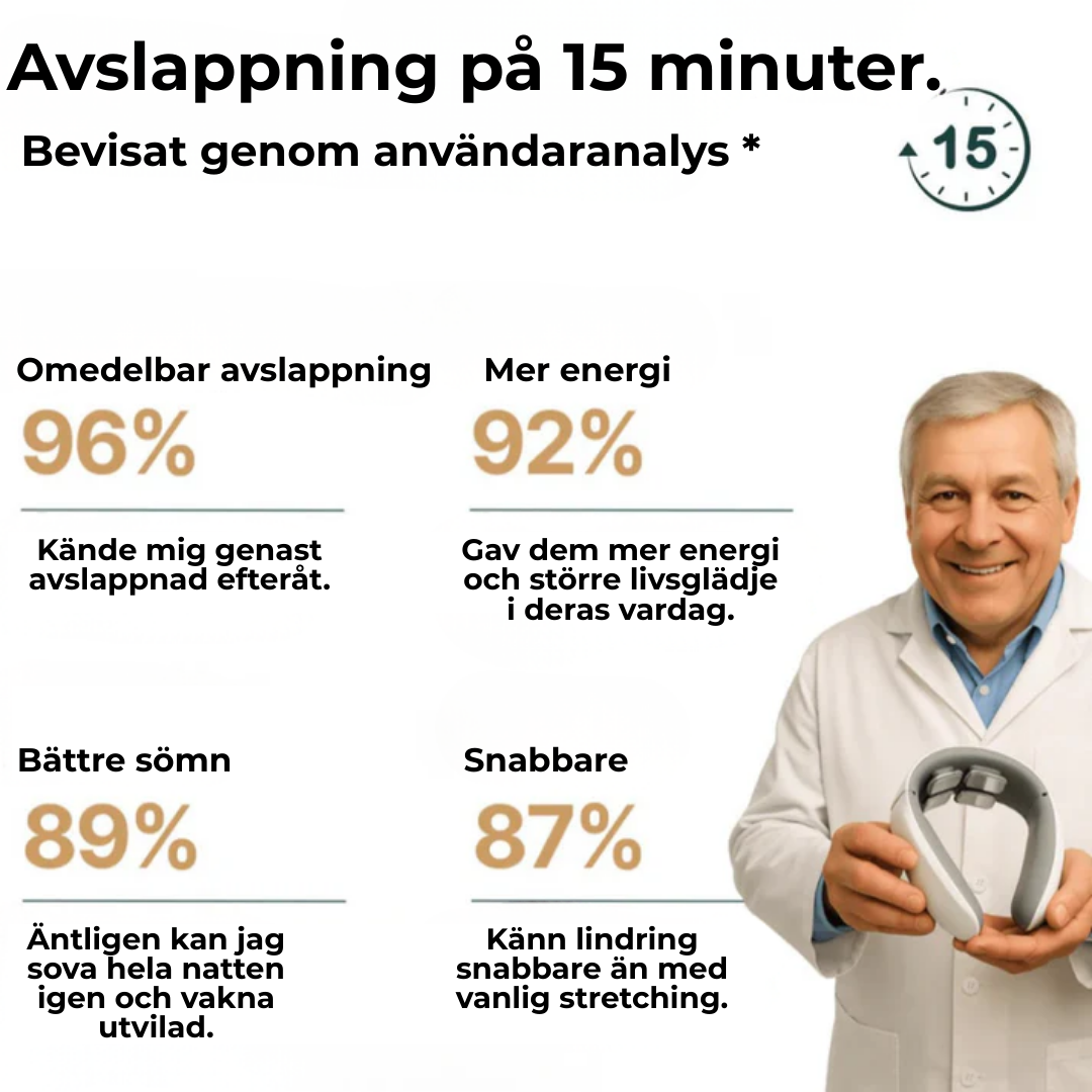 NeckAura™ l Slappna av i nackmusklerna på bara 15 minuter – var och när du vill