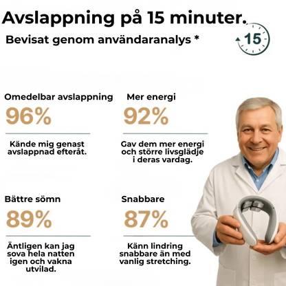NeckAura™ l Slappna av i nackmusklerna på bara 15 minuter – var och när du vill