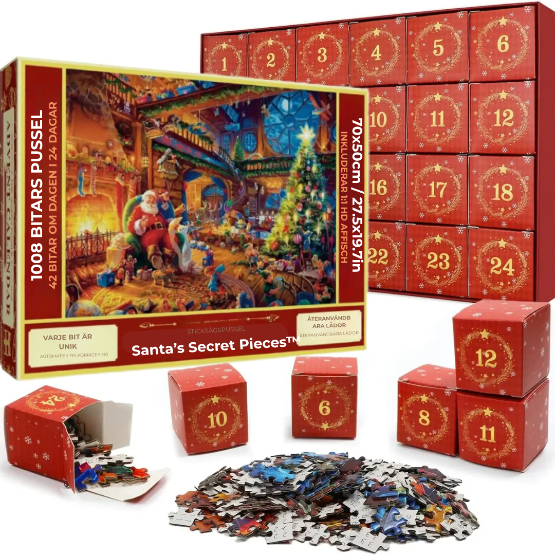 Santa’s Secret Pieces™ | Adventskalendern som samlar julen bit för bit