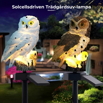 GlowOwl™ – Solcellsdriven Trädgårdsuv-lampa