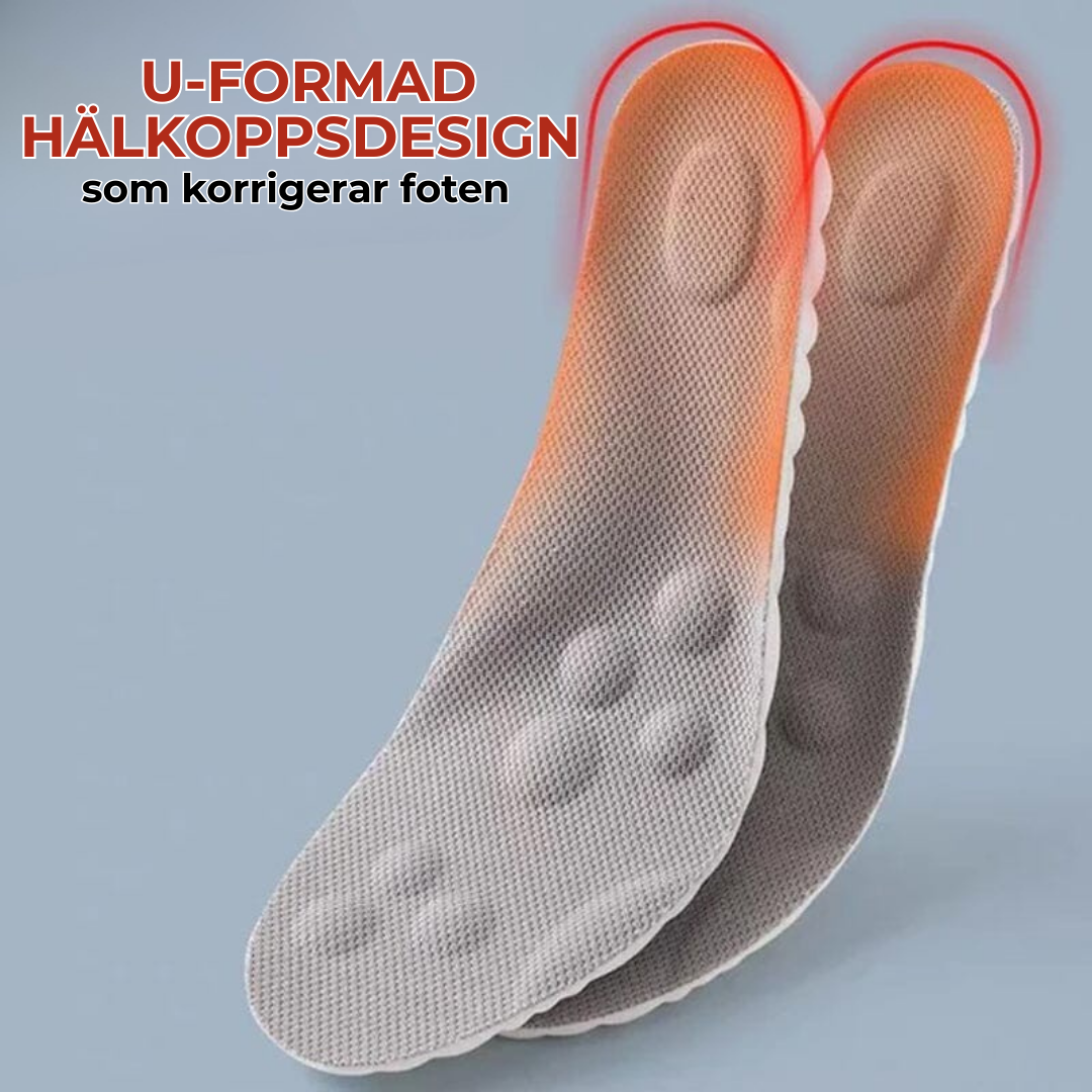 GentleStride™ l Konstant temperatur Comfort Starter U-formade inläggssulor