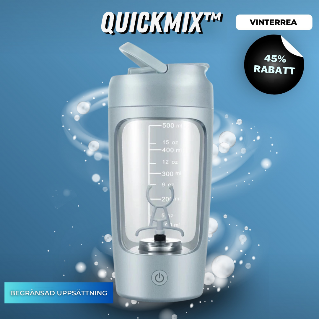 QuickMix™ | Elektrisk proteinshakerflaska