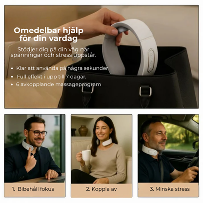 NeckAura™ l Slappna av i nackmusklerna på bara 15 minuter – var och när du vill