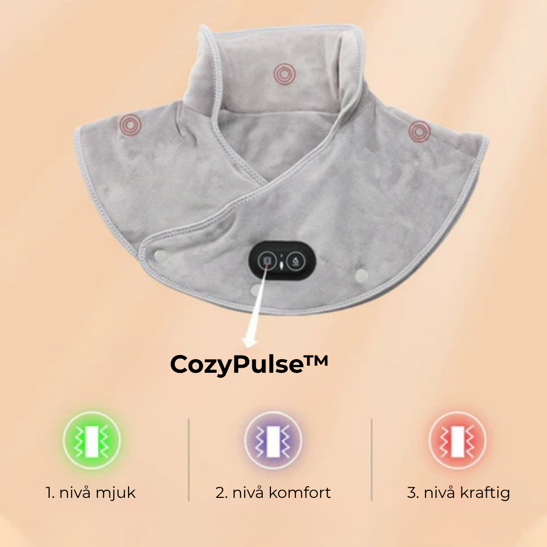 CozyPulse™ | Smart Vibrerande Värmekudde för Axel och Nacke