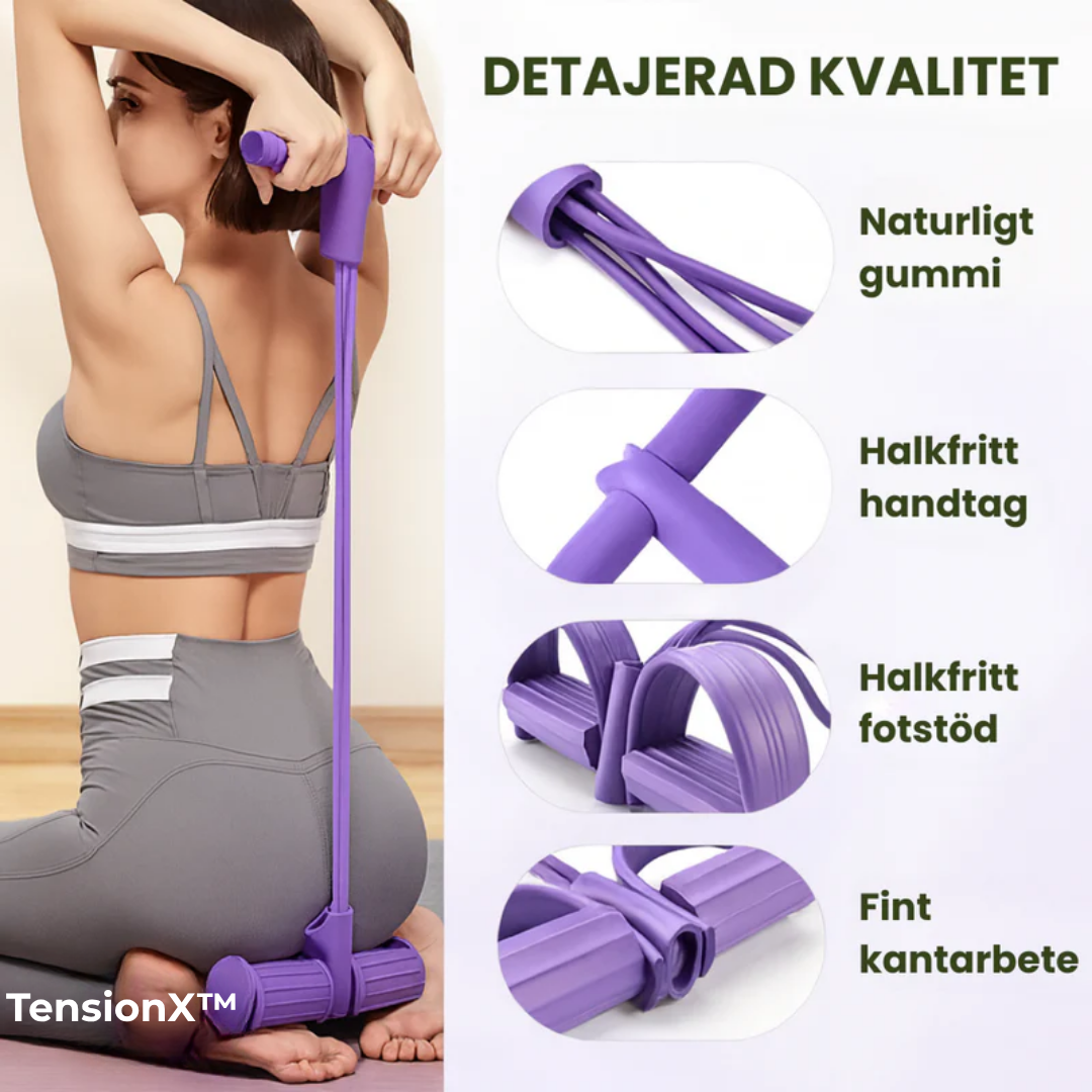 TensionX™ |  Multifunktionellt träningsband för hela kroppen