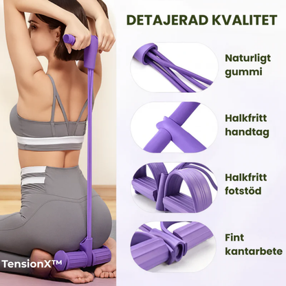 TensionX™ |  Multifunktionellt träningsband för hela kroppen