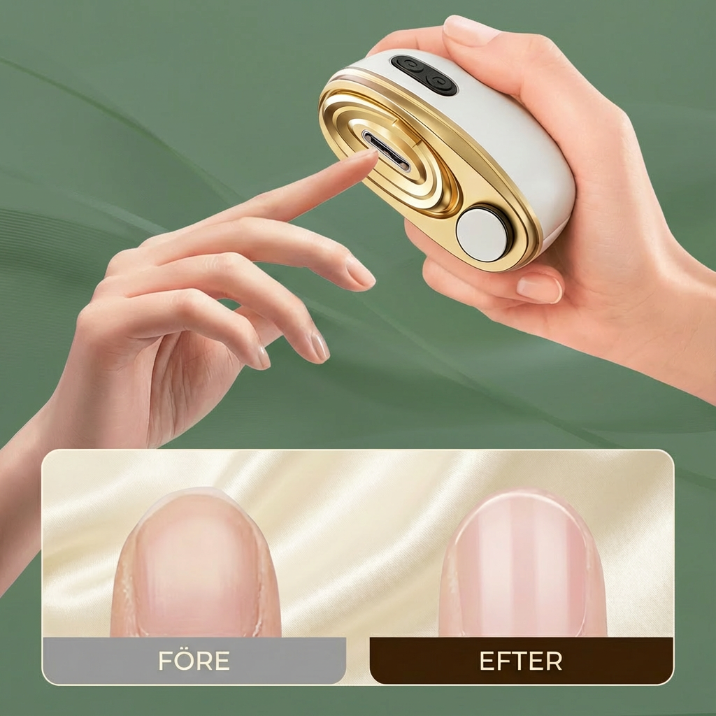 AutoTrim™ – 2-i-1 nagelklippning och glanspolering utan ansträngning