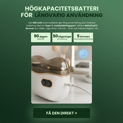 AutoTrim™ – 2-i-1 nagelklippning och glanspolering utan ansträngning