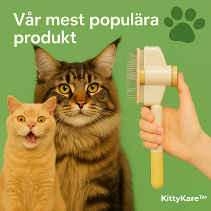 KittyKare™ | Kattborsten som stoppar fällning och håller hemmet rent