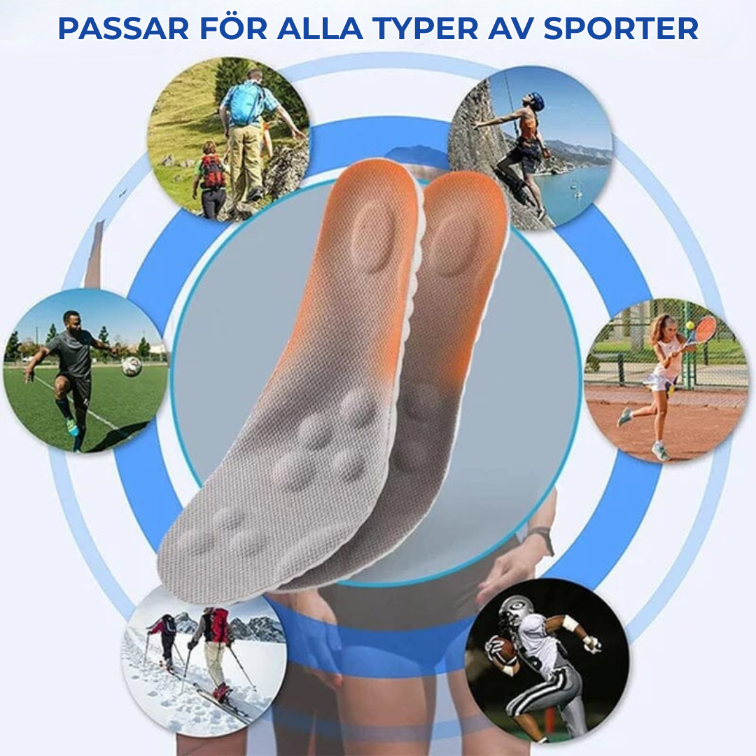 GentleStride™ l Konstant temperatur Comfort Starter U-formade inläggssulor