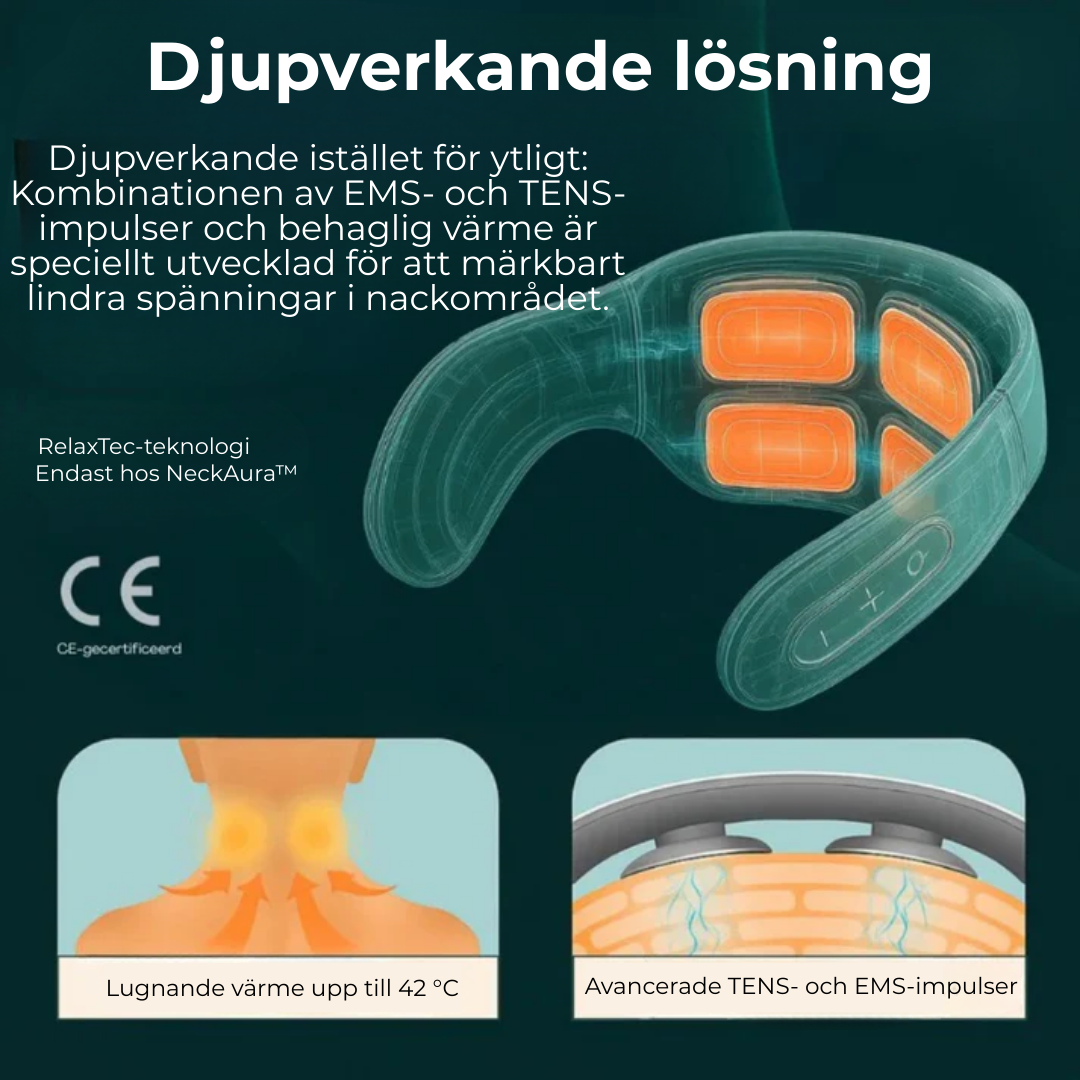 NeckAura™ l Slappna av i nackmusklerna på bara 15 minuter – var och när du vill