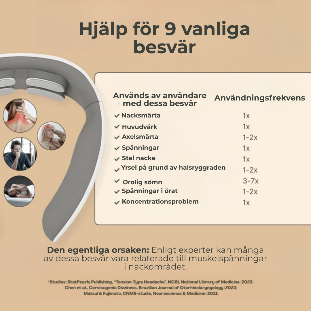 NeckAura™ l Slappna av i nackmusklerna på bara 15 minuter – var och när du vill