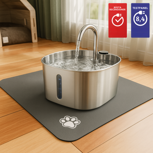 PawPour™ | Hälsosam automatisk vattenfontän i rostfritt stål för husdjur