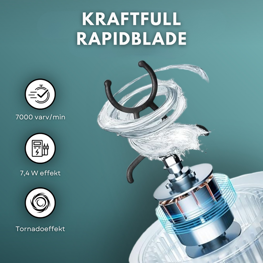 QuickMix™ | Elektrisk proteinshakerflaska