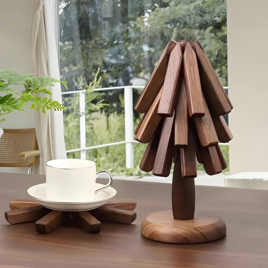 WulnutTree™ – Träunderlägg & Värmetålig Bordsmatta