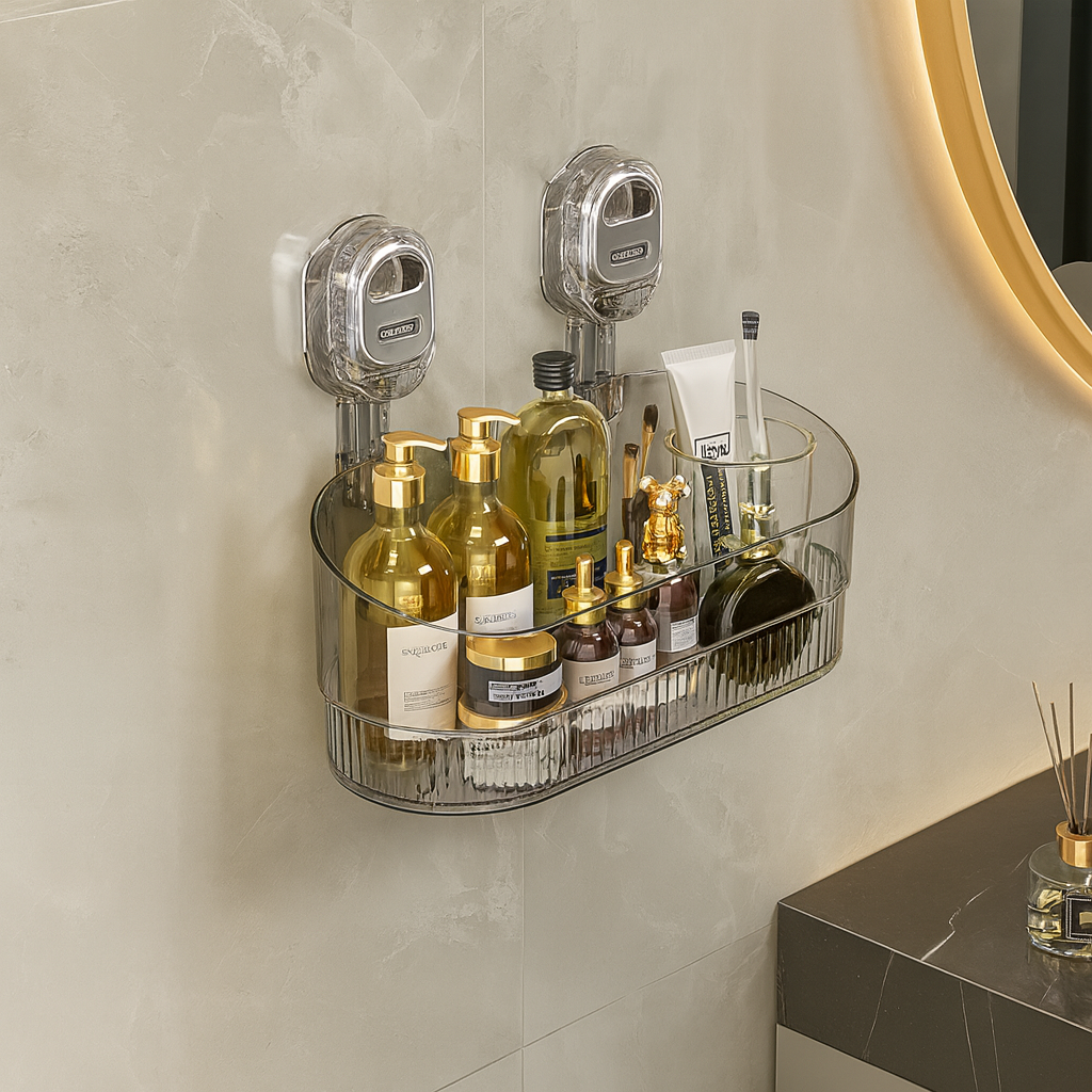 ClearSpace™ – Enkelmonterad självhäftande hylla för kök och badrum (ingen borrning behövs)