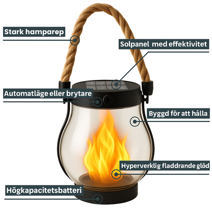 SolarGlow™ l Magisk eldkänsla utan risk och utan sladdar