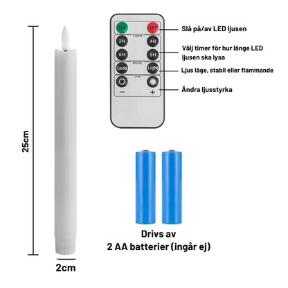 FlameFlicker™ l Flammande LED Ljus