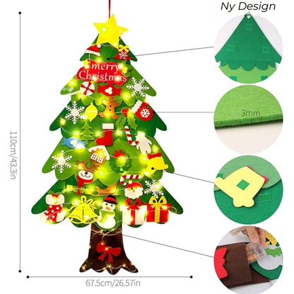 FestiveFelt™ |  Säker väggdekoration med avtagbara ornament för lek och skoj på semestern  295 recensioner