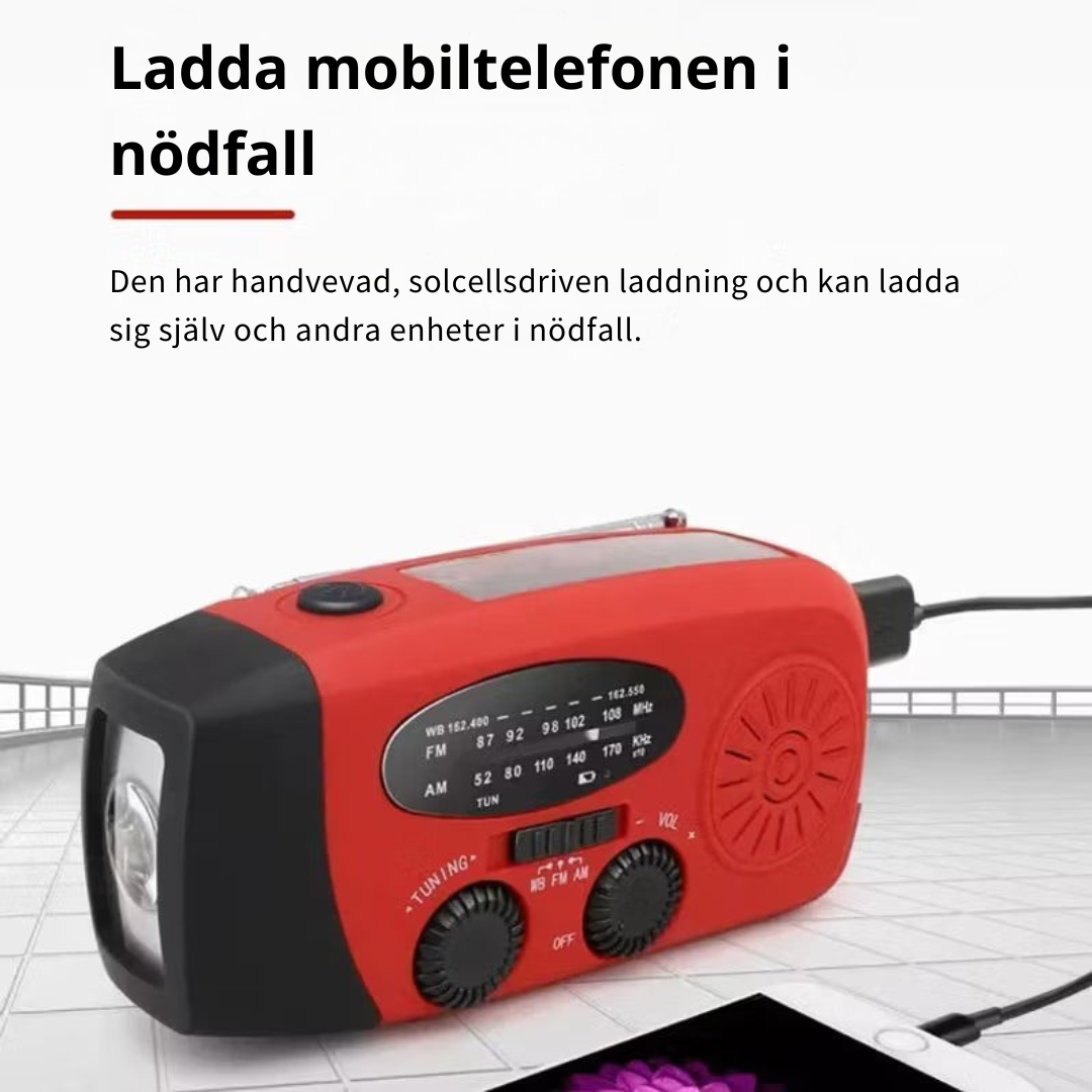 Solara™ | Bärbar nödradio