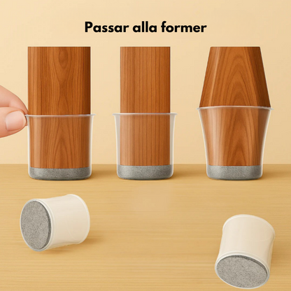 ChairSocks™ | Skyddar golv & stoppar oljud