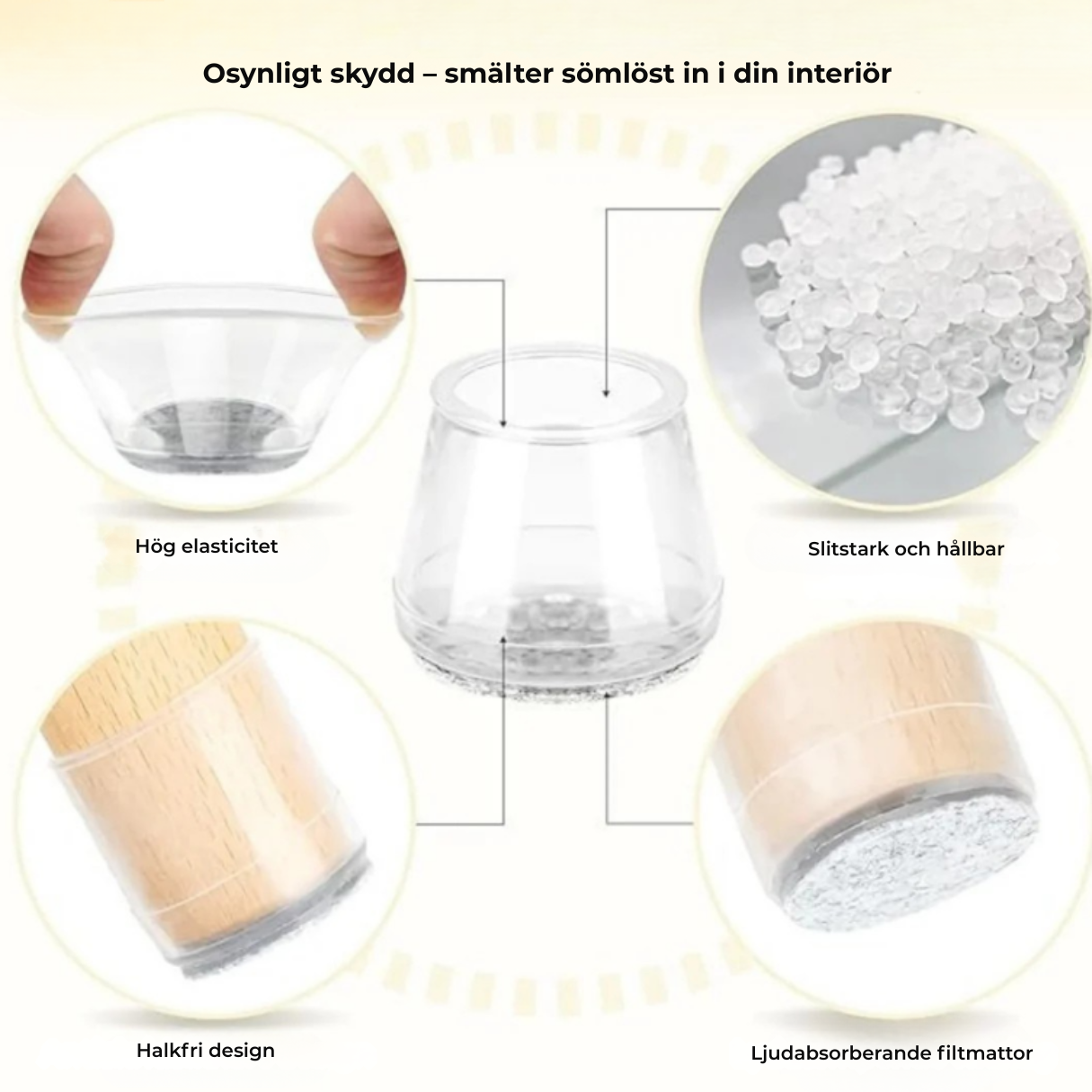 ChairSocks™ | Skyddar golv & stoppar oljud