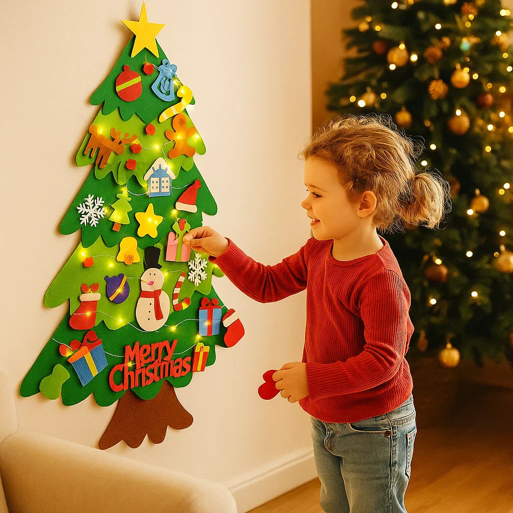 FestiveFelt™ |  Säker väggdekoration med avtagbara ornament för lek och skoj på semestern  295 recensioner