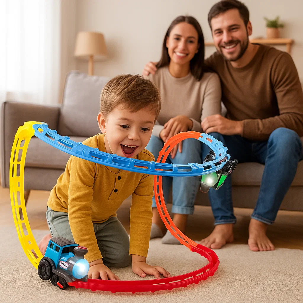 TinyTracks™ | Snabba Loopar och Färgglad Lek – Barnets Drömtåg Väntar!