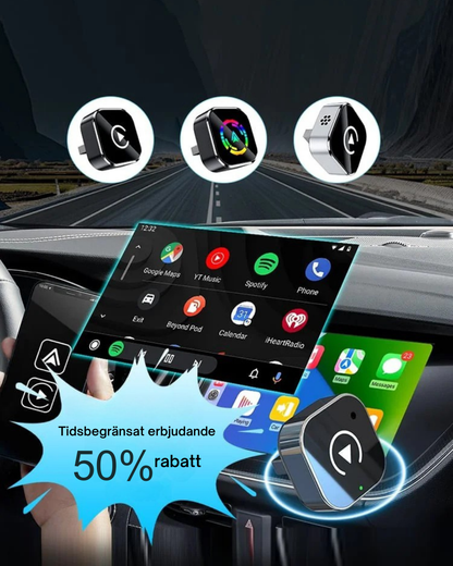 AutoConnect™ Adapter | Trådlös CarPlay- och Android-adapter