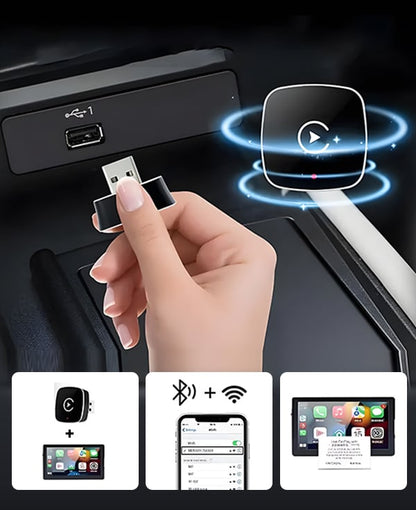 AutoConnect™ Adapter | Trådlös CarPlay- och Android-adapter