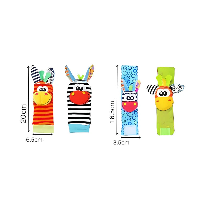 RattlePals™ - set för Bebis | Se din bebis skratta, leka och utvecklas – från första rörelsen