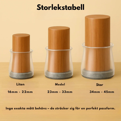 ChairSocks™ | Skyddar golv & stoppar oljud