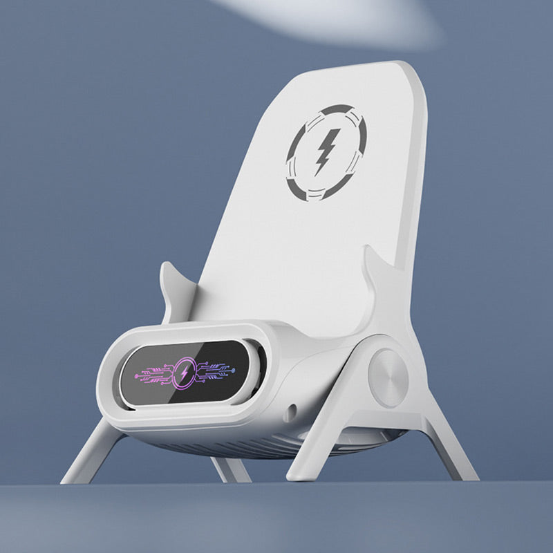 PowerStand™ | Multifunktionell trådlös snabbladdare med telefonstativ