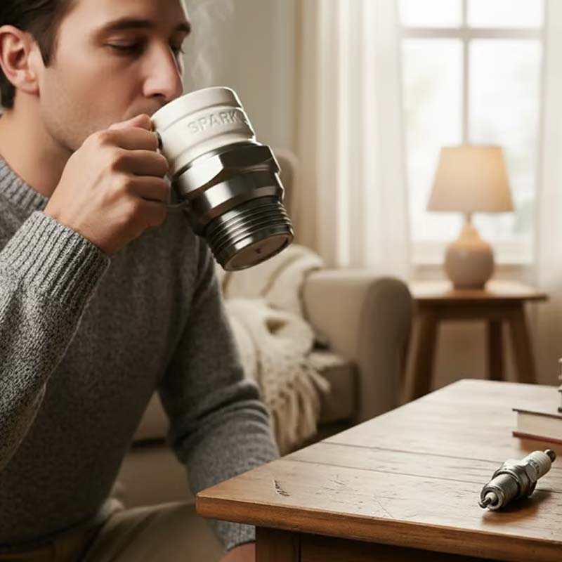 PlugMug™| En Mugg med Gnista för Motorentusiasten!